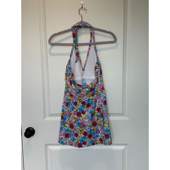 NWT Draper James Floral Halter Faux Wrap Swimdress Size Medium - Picture 5 of 10